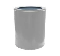Корзина для бумаг Титан К250 низкая (белая)