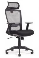 Кресло Лайн RCH W-202AC (сетка черная/ткань черная)