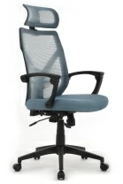 Кресло Оливер RCH W-203AC (сетка черная пластик/ткань синяя)