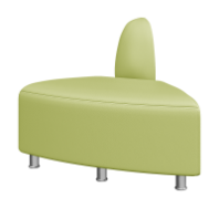 Модуль угловой внешний Микс (Ecotex 3006 фисташковый кожзам)